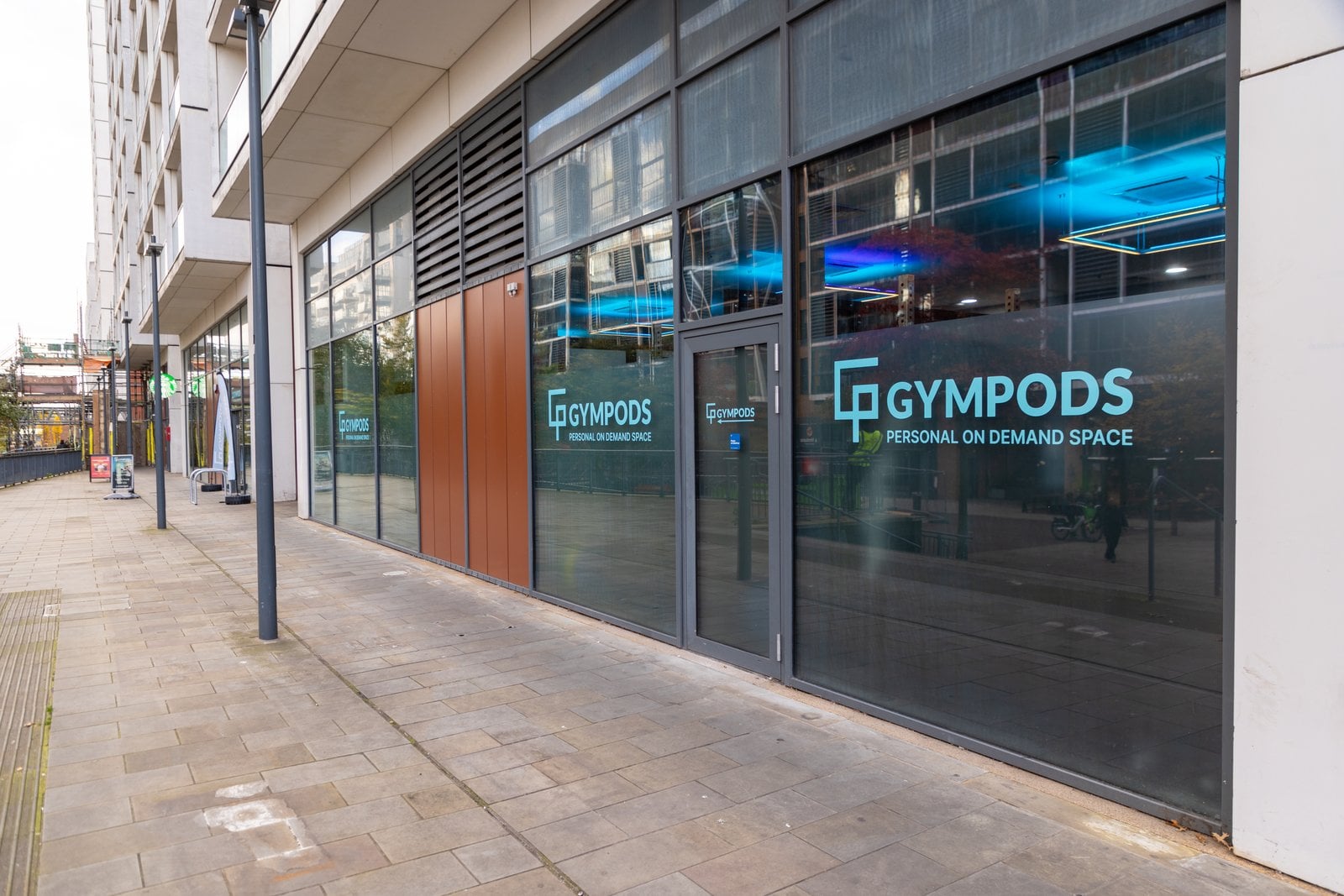 Outside the GYMPODS Dalston Square location